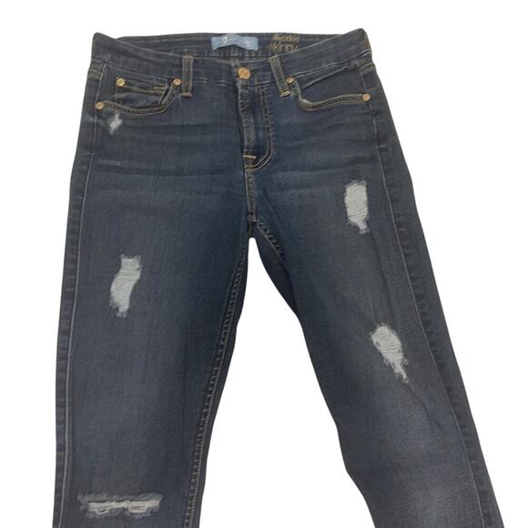 7 For All Mankind Ankle Skinny Jeans Size 27 - Picture 1 of 5